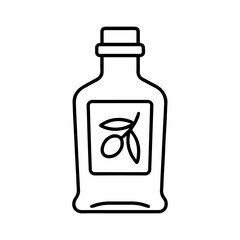 Line icon bottle olive oil vector on white background
Vector line icon on white background