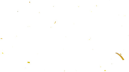 gold confetti explosion on black background, Gold confetti that floats down on transparent background. 3d render of Gold confetti flying for celebrate.