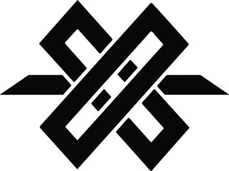 Mon Japanese Crest Symbol Design.