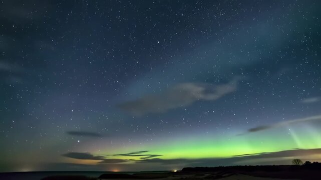 Baltic Night Sky Timelapse: Airglow, Perseid Meteors & Noctilucent Clouds - Curonian Spit Lithuania