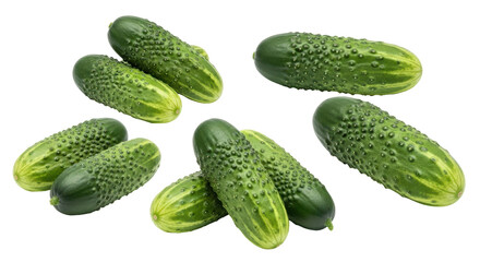 Isolated Cucumbers