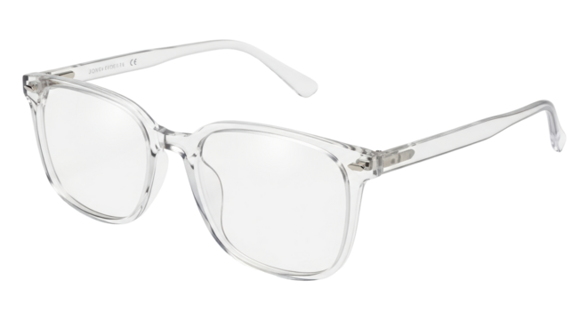 Isolated Transparent Frame Glasses