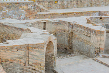 Excavations of an ancient madrasah in Bukhara