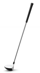 White Golf Club Driver with Yellow Ferrule Detail and Large Head Design for Long Distance Tee Shots Sports Equipment Isolated Product View