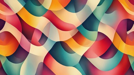 Obraz premium A colorful abstract pattern with soft gradients and smooth lines, modern and captivating 