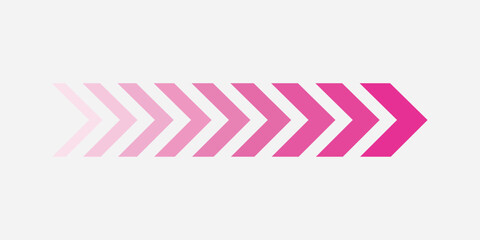 Obraz premium Pink Gradient Directional Arrows – Minimalist Geometric Vector Illustration