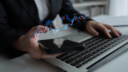 Candlestick chart visualizing financial market trends, investment patterns, price fluctuations, and trading strategy in capital and digital asset markets Latch