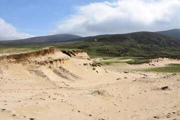 Scenic Sand Dunes in the Outer Hebrides