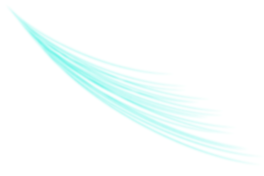 Blue fresh air flow effect isolated on transparent background PNG