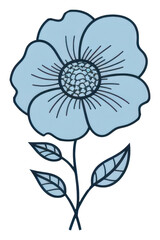 Obraz premium PNG Flower pattern drawing sketch.