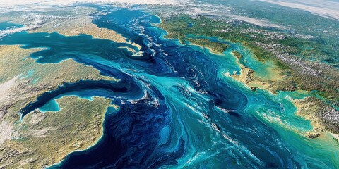 Majestic Michigan Lakes: A Scenic View of America's Great Lakes Surrounded by Nature's Splendor