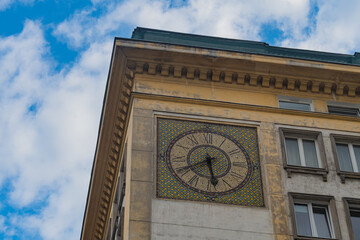 Cityscape of the streets of Warsaw (Poland)