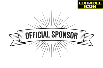 Official sponsor ribbon icon