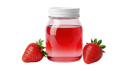 Isolated strawberry juice