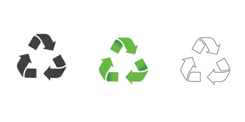 3D Rendered Recycling Symbol – Environmental and Sustainable Concept