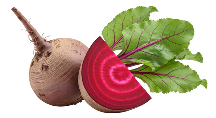 Isolated Fresh Beetroot