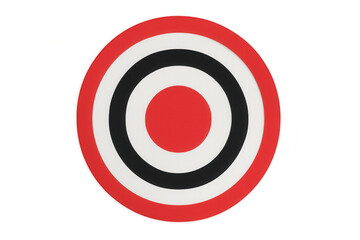 Target bullseye graphic featuring red and black colors representing business goal achievement