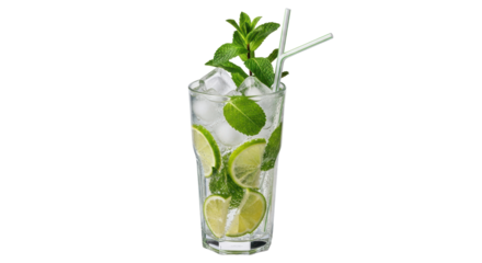 Isolated Mojito Cocktail