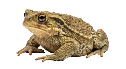 Isolated Common Toad