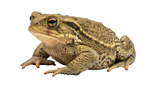 Isolated Common Toad