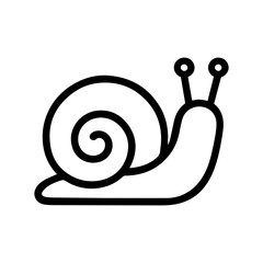 Line icon snail vector on white background
Vector line icon on white background