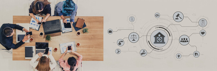 Futuristic digital law interface displaying justice scale, highlighting digital law, AI compliance, digital law systems, and digital law regulations for secure governance. Spline