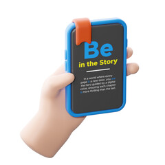 Reading to improve language practice. 3d illustration.