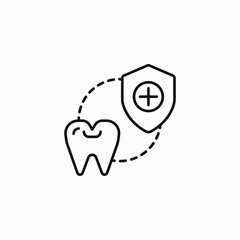 dental protection network icon sign vector