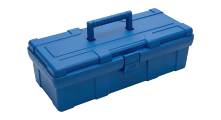 Isolated Blue Toolbox