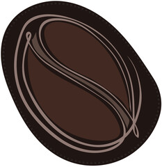 coffee bean icon vector