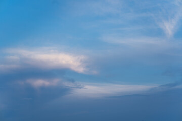 Beautiful landscape view of clouds in the sky