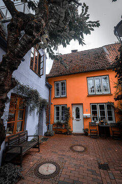 Colourful houses in Luebeck