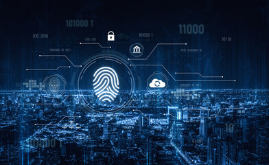 Biometric fingerprint identification and cybersecurity system ensuring secure access, identity verification, cloud data protection, and digital safety Vouch