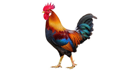 Isolated Colorful Rooster