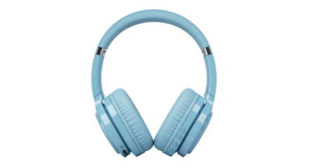 Isolated Blue Wireless Headphones