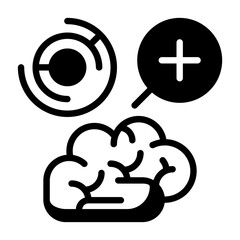 Subconscious Mind Semi Solid Vector Icon