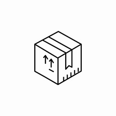 fragile box shipping icon sign vector