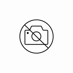 no camera allowed icon sign vector