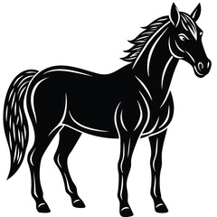 Obraz premium Horse Silhouette 