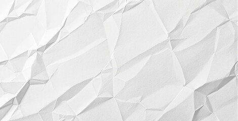 Abstract geometric paper texture with folded origami-style shapes and crisp angular lines in monochrome white showing a clean minimal design concept. Ai generative