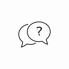 questions arising icon sign vector