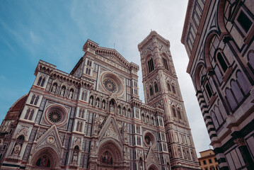 Fototapeta premium Vista della Basilica di Firenze, Toscana (Italia)