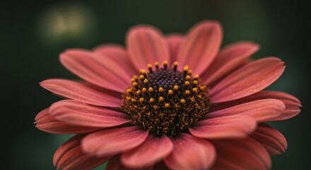 Vibrant close-up of a stunning flower with delicate petals and intricate details, beauty