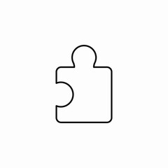 puzzle piece icon icon sign vector