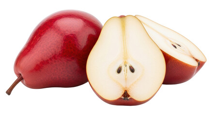 Isolated Red Pears