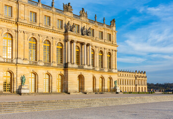 Obraz premium Facade of Versailles palace outside Paris, France