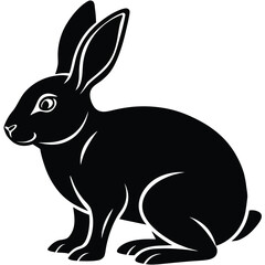 Obraz premium Rabbit Silhouette