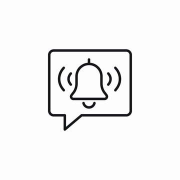 notify message icon sign vector