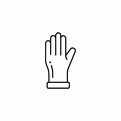 Obraz premium medical glove icon icon sign vector