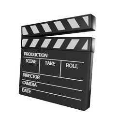 3D clapperboard